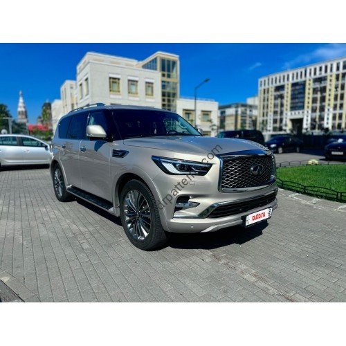Infiniti QX80 2019–2023 screen - the pattern of the interior