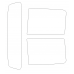 JAC T8 Pro Pickup, 1 generation (09.2020 - present) - Pattern for rear windows