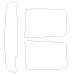 JAC T9 Pickup, 1 generation (10.2020 - present) - Pattern for rear windows