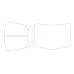 Jaguar XJ - 9th generation, sedan, X351 (06.2010 - 2020) - Pattern for rear windows