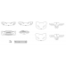 Jeep Grand Cherokee SRT Trackhawk 2017 front - pattern for the body