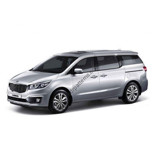 Kia Carnival 3 generation YP 04.2014 - p.t. - Pattern for rear windows