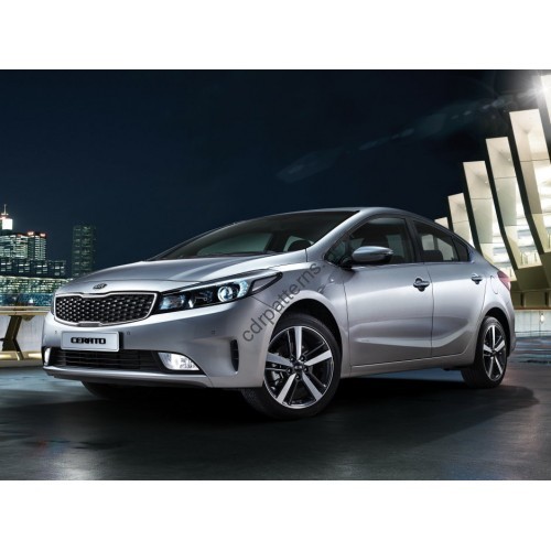 Kia Cerato sedan, 3 generation, YD 2013-2020 - Pattern for rear windows