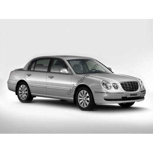 KIA OPIRUS 2005-2011 - pattern for car mats