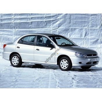 Kia Rio 1 (2000-2005) - pattern for car EVA mats