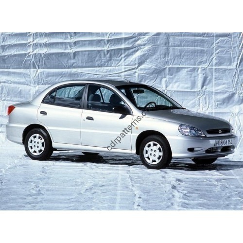 Kia Rio 1 (2000-2005) - pattern for car EVA mats