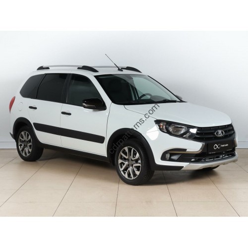 LADA GRANTA CROSS - pattern for EVA car trunk mats