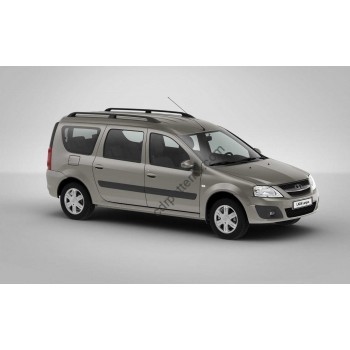 LADA LARGUS 5 seats - pattern for EVA car trunk mats