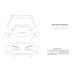 Lada Granta 2018 front part, openings - pattern for the body