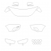 Lada Vesta Cross 2018, 1st generation (04.2018 - 07.2022) - pattern for the body