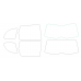 Vaz Kalina 2 - universal - Pattern for rear windows