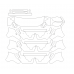 Lexus GX 2013 bumper and headlights - pattern for the body