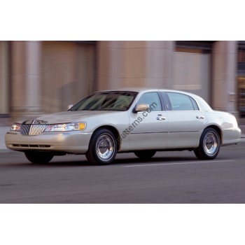 Lincoln Town Car sedan, 3 generation, FN145 (10.2002 - 08.2011) Front side glass pattern