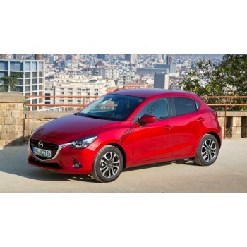 Mazda 2 - 3rd generation, 5-door, DJ (07.2014 - 12.2019) Front side glass pattern