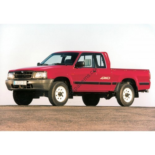 Mazda B-Series Pickup, 4th generation, UF (1985 - 1998) Front side glass pattern