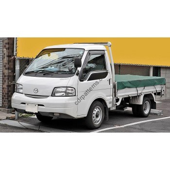 Mazda Bongo, flatbed truck, 4th generation, SK (06.1999 - 06.2020) Front side glass pattern
