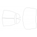Mazda 6 - 1 generation, GG 2002-2008 - liftback - Pattern for rear windows Mazda 6 - 1 generation, GG 2002-2008 - liftback - Pattern for rear windows