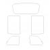 Mazda MPV 2 generation, LW (06.1999 - 2006) - Pattern for rear windows