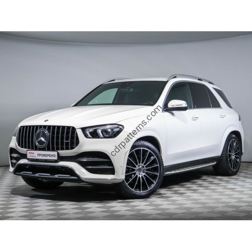 Mercedes-Benz GLE 2020 front - pattern for the body