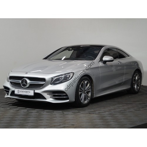 Mercedes S-Class Coupe, 6th generation, C217 (03.2014 - present) - Pattern for rear windows