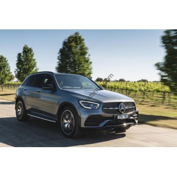 Mercedes-Benz GLC (2019) chrome front bumper - pattern for the body
