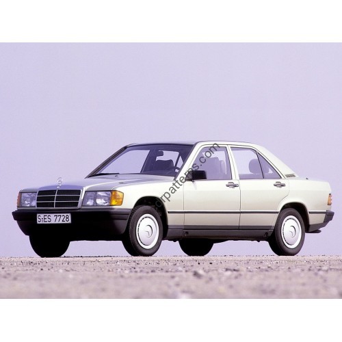 Mercedes 190 sedan, 1 generation, 190 (03.1982 - 1994) - Pattern for rear windows