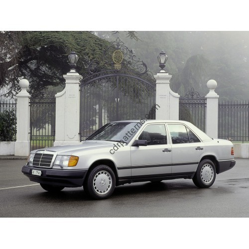 Mercedes E-Class W124 sedan,  1984-1995 - Pattern for rear windows