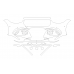 Mercedes-benz S class AMG S63 2023 Front bumper - pattern for the body