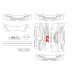 Mercedes Benz R Class 350, 500 2009 - pattern for the body