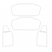 Mercedes E-Class w214, 6th generation 2024-2026 sedan - Pattern for rear windows
