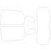 MG HS 1 generation (04.2018 - present) - Pattern for rear windows