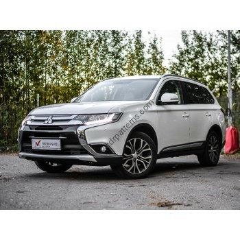 Mitsubishi Outlander (2018) front - pattern for the body