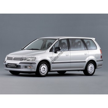 Mitsubishi Space Wagon, 3rd generation (1997-2004) Front side glass pattern