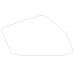 Mitsubishi Fuso Canter, flatbed truck, 8th generation (07.2010 - 04.2022) Front side glass pattern