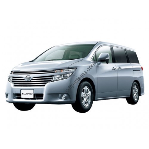 Nissan Elgrand 3rd generation, E52 (08.2010 - 2020) Front side glass pattern