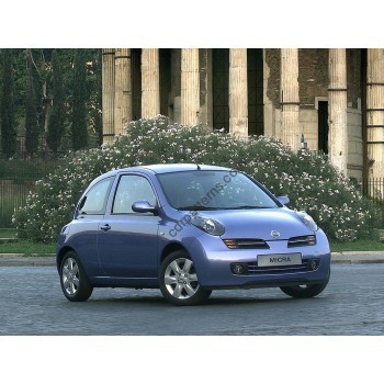 Nissan Micra (March) 3 d., 3 generation, K12 (11.2002 - 2010) Front side glass pattern