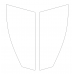 Nissan Ariya 1 generation (07.2020 - 2025) Front side glass pattern