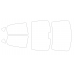 Nissan Teana 3 generation J33 (2014-2020) - Pattern for rear windows