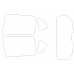 Nissan X-Trail 4 generation, T33 (04.2021 - present) - Pattern for rear windows