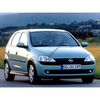 OPEL CORSA C 2000-2006 - pattern for car mats