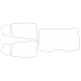 Opel Astra H sedan 2004-2014 - Pattern for rear windows