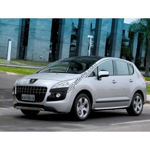 Peugeot 3008 - 1 generation (01.2010 - 2017) Front side glass pattern