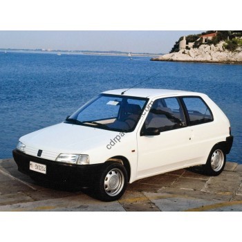 Peugeot 106 hetch 3 d, 1 generation (09.1991 - 2002) Front side glass pattern