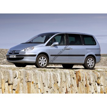 Peugeot 807 miniven, 1 generation (06.2002 - 2014) Front side glass pattern