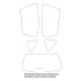 Peugeot 407 station wagon, 1st generation (12.2004 - 2010) - Pattern for rear windows