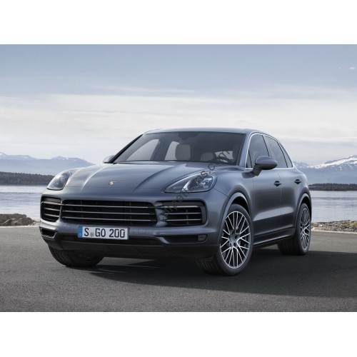 Porsche Cayenne 2018 - Multimedia screen template