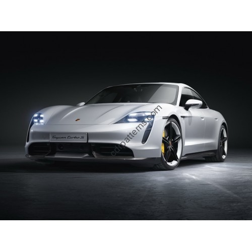Porsche Taycan 2020 - Multimedia screen template