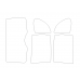 Porsche Cayenne 1 generation (2002-2009) - Pattern for rear windows