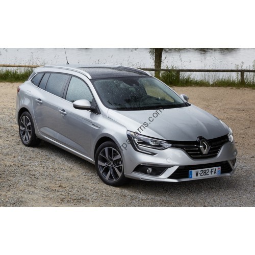 Renault Megane 4 generation (09.2015 - 2024) Front side glass pattern