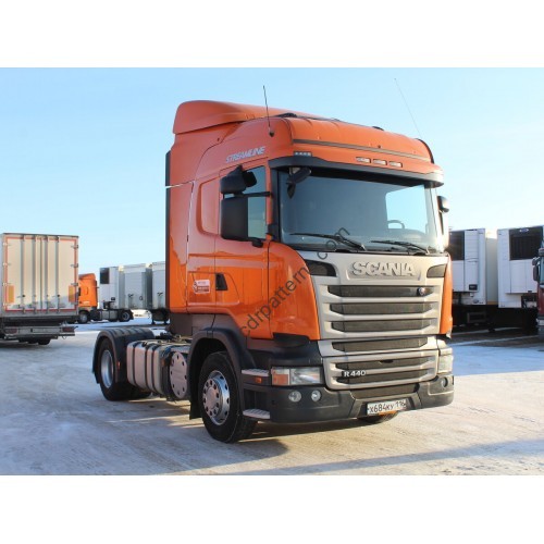 Scania R series 2016 - the pattern on the truck cabin